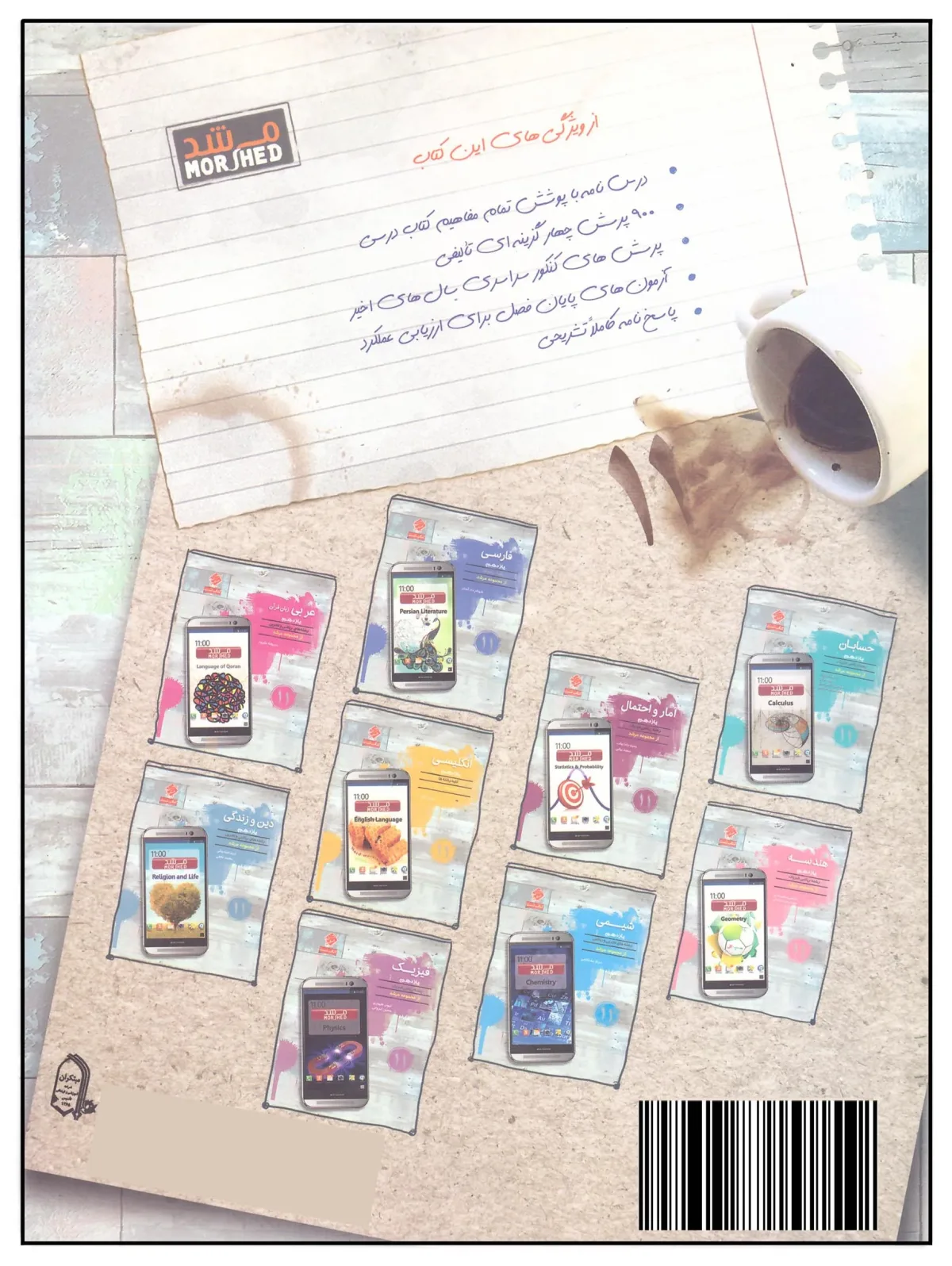 کتاب تست فیزیک یازدهم رشته ریاضی فیزیک مرشد اثر کیوان طهوری و حسین ایروانی انتشارات مبتکران