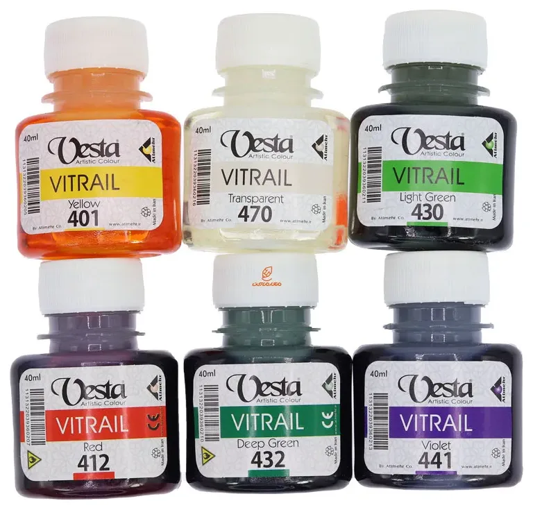 رنگ ویترای متالیک 40ml وستا
