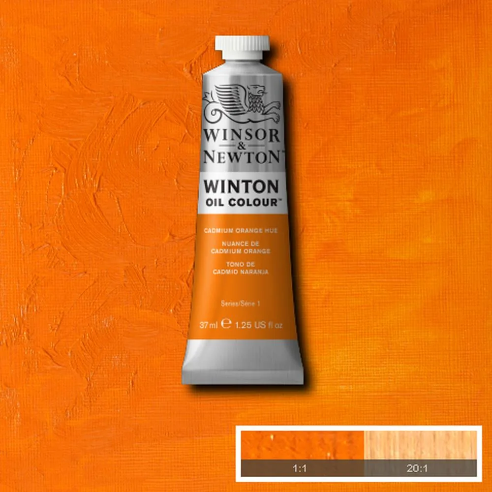 رنگ روغن وینزور اند نیوتون سری وینتون cadmium orange hue کد 090 37ml
