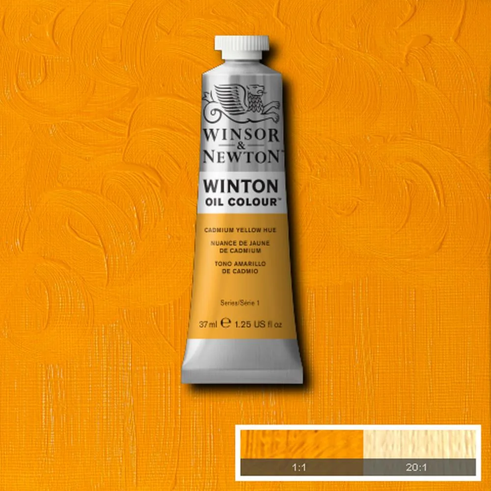 رنگ روغن وینزور اند نیوتون سری وینتون cadmium yellow hue کد 109 37ml