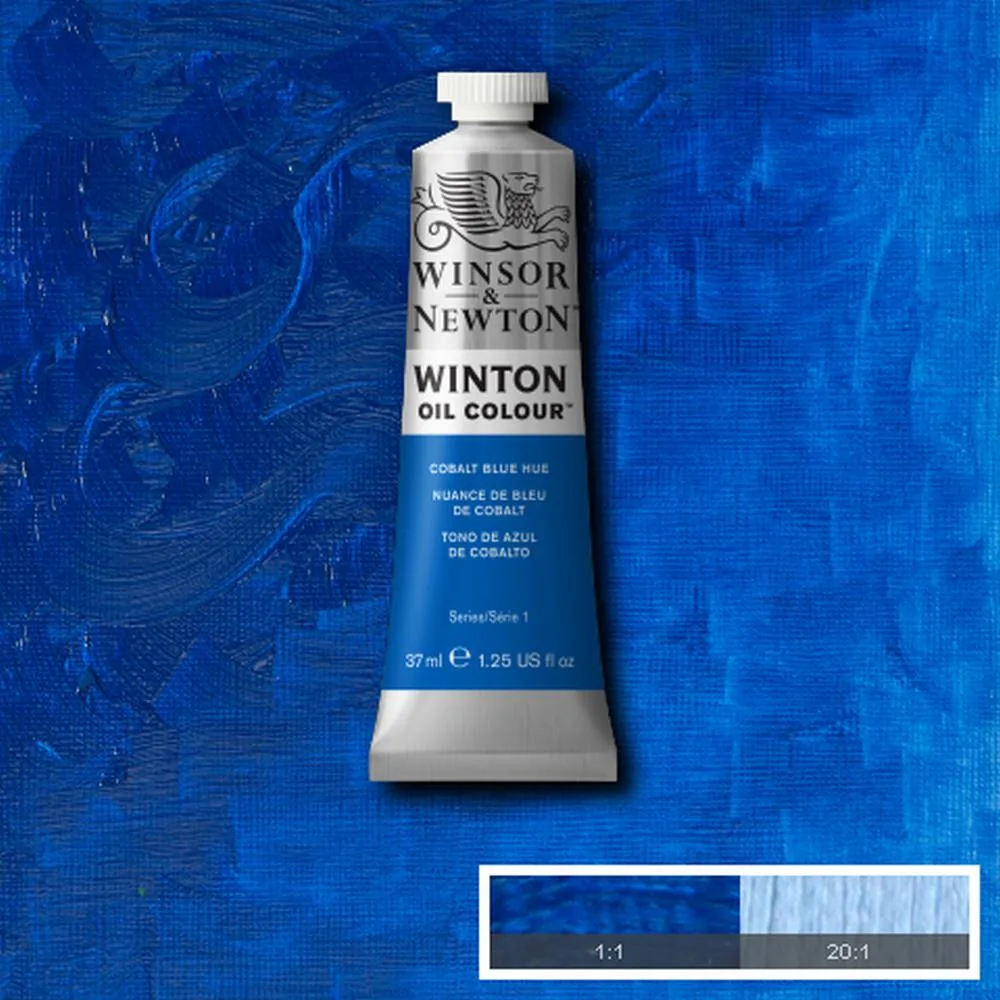 رنگ روغن وینزور اند نیوتون سری وینتون cobalt blue hue کد 179 37ml