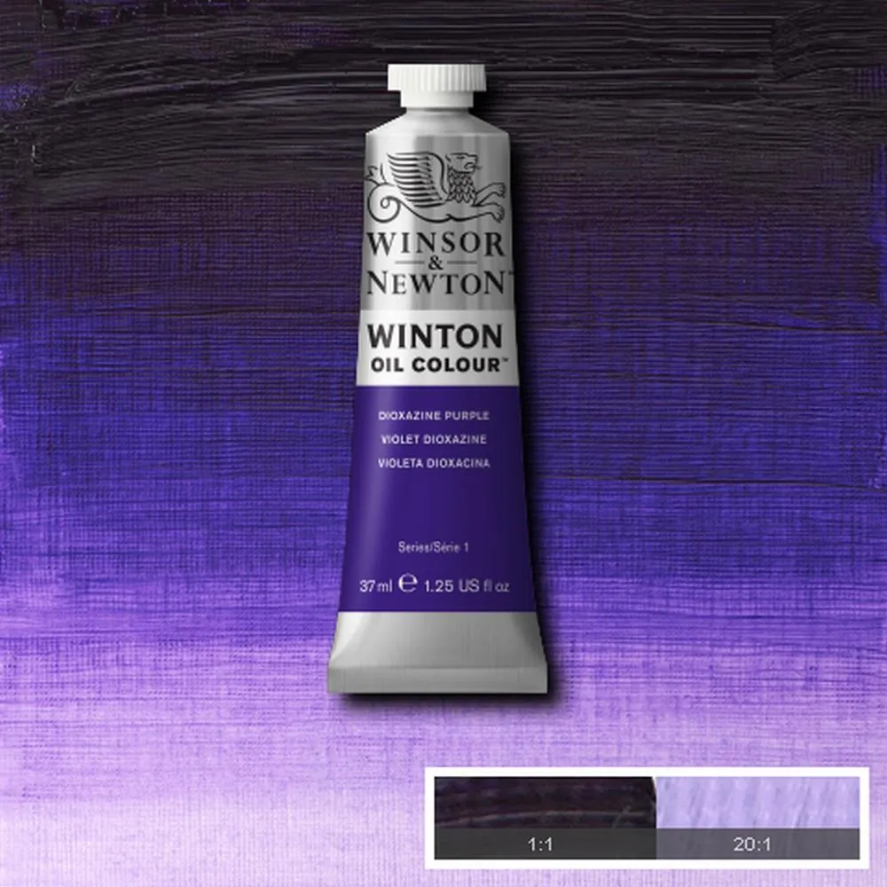 رنگ روغن وینزور اند نیوتون سری وینتون dioxazine purple کد 229 37ml