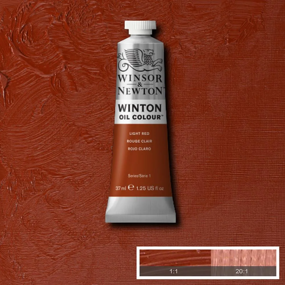 رنگ روغن وینزور اند نیوتون سری وینتون light red کد 362 37ml