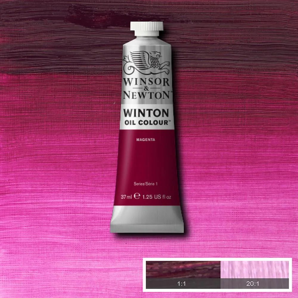 رنگ روغن وینزور اند نیوتون سری وینتون magenta کد 380 37ml