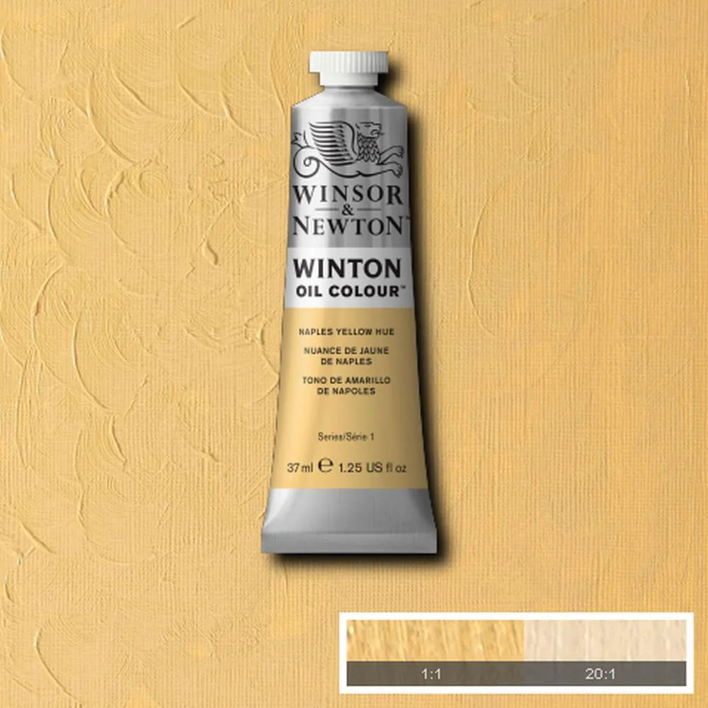 رنگ روغن وینزور اند نیوتون سری وینتون naples yellow hue کد 422 37ml