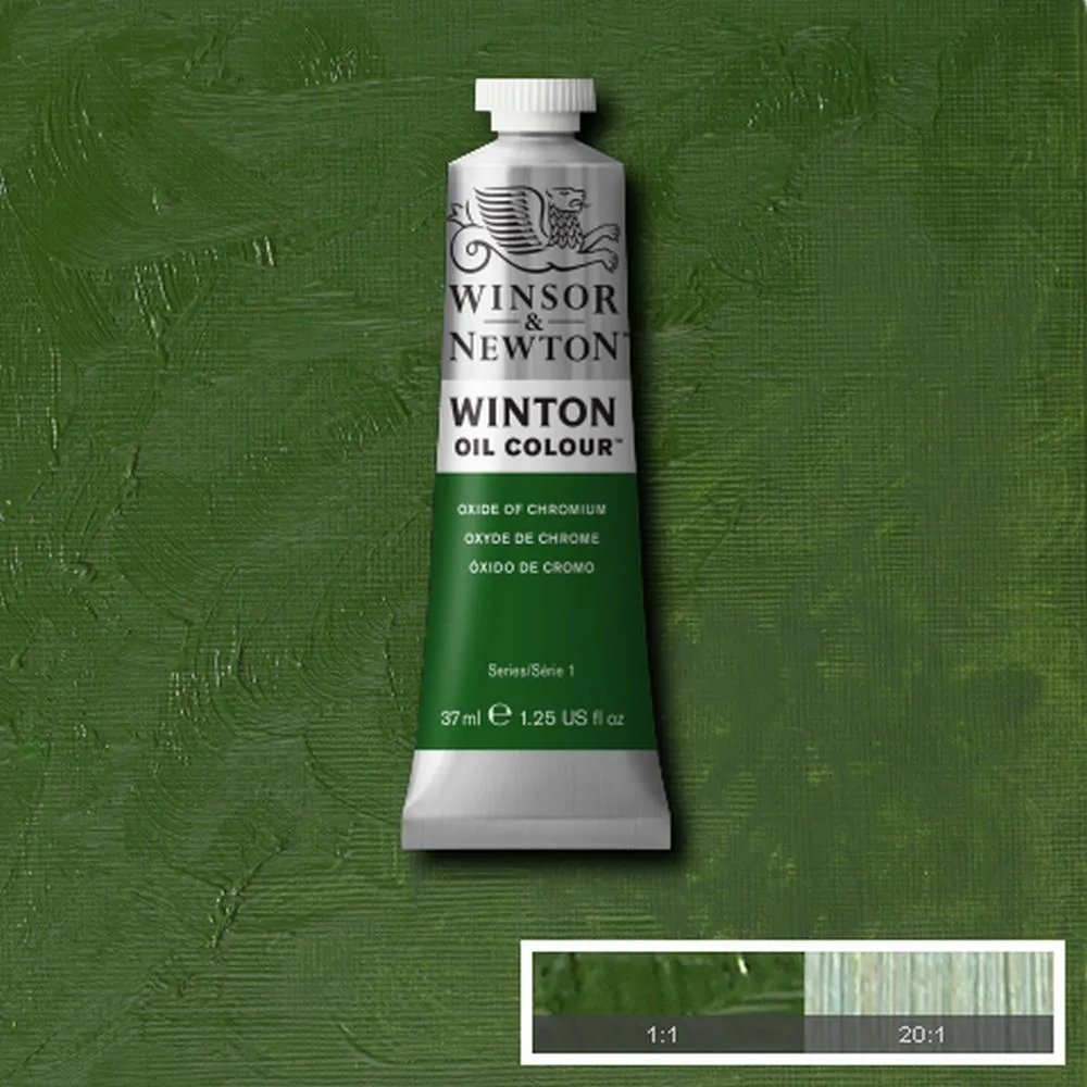 رنگ روغن وینزور اند نیوتون سری وینتون oxide of chromium کد 459 37ml