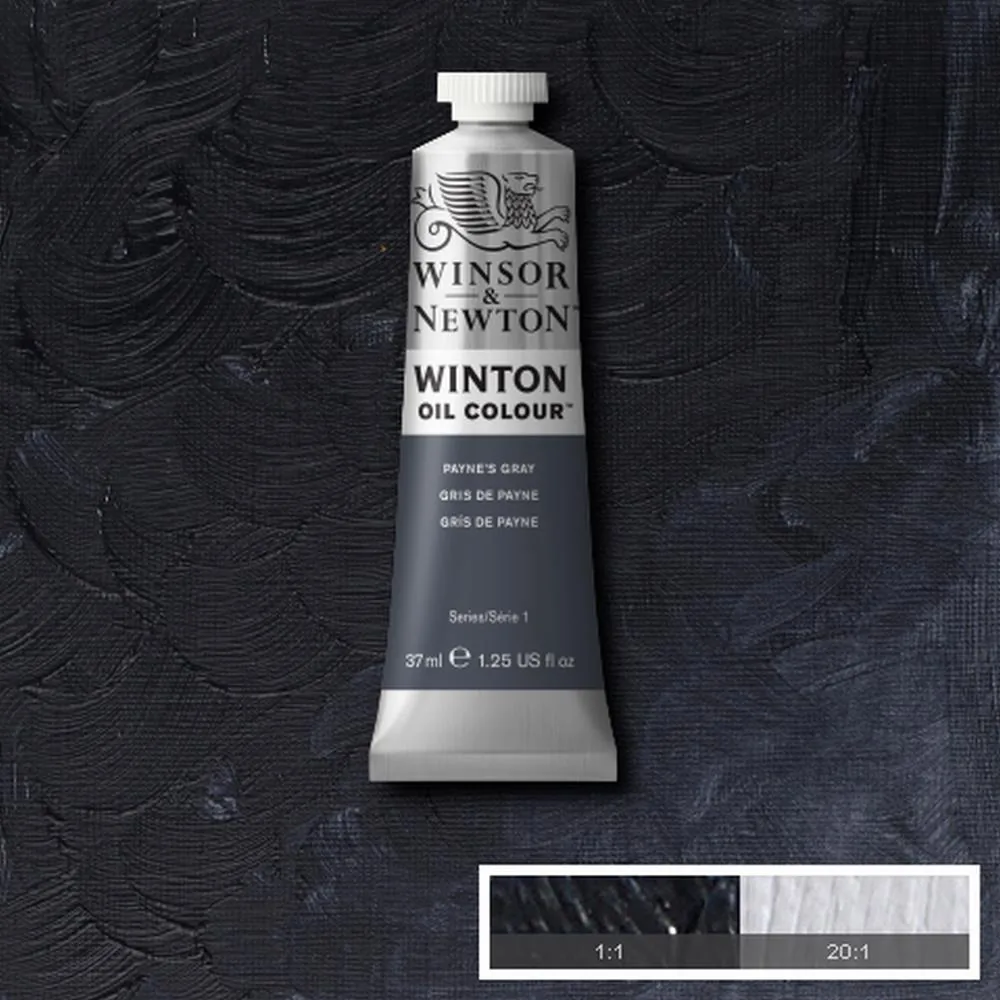 رنگ روغن وینزور اند نیوتون سری وینتون Payne´s grey کد 465 37ml