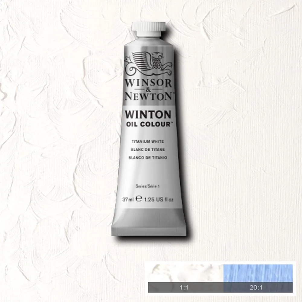 رنگ روغن وینزور اند نیوتون سری وینتون titanium white کد 644 37ml