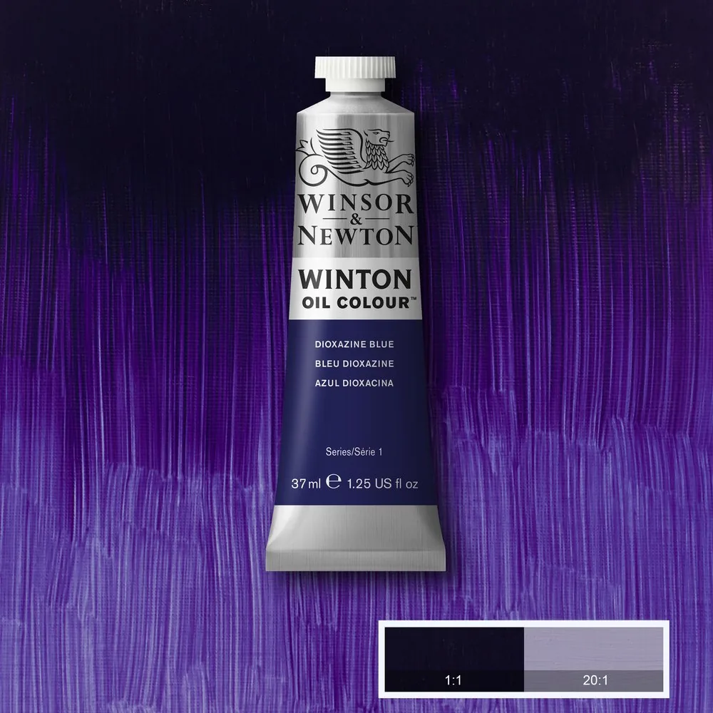 رنگ روغن وینزور اند نیوتون سری وینتون dioxazine blue کد 406 37ml