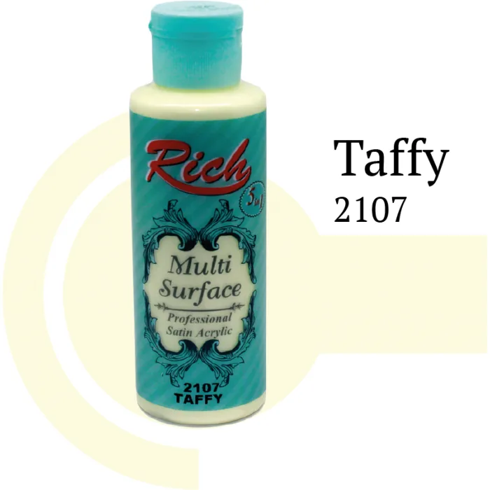 رنگ مولتی سرفیس ریچ تافی (taffy) کد 2107 حجم 120 میلی‌لیتر