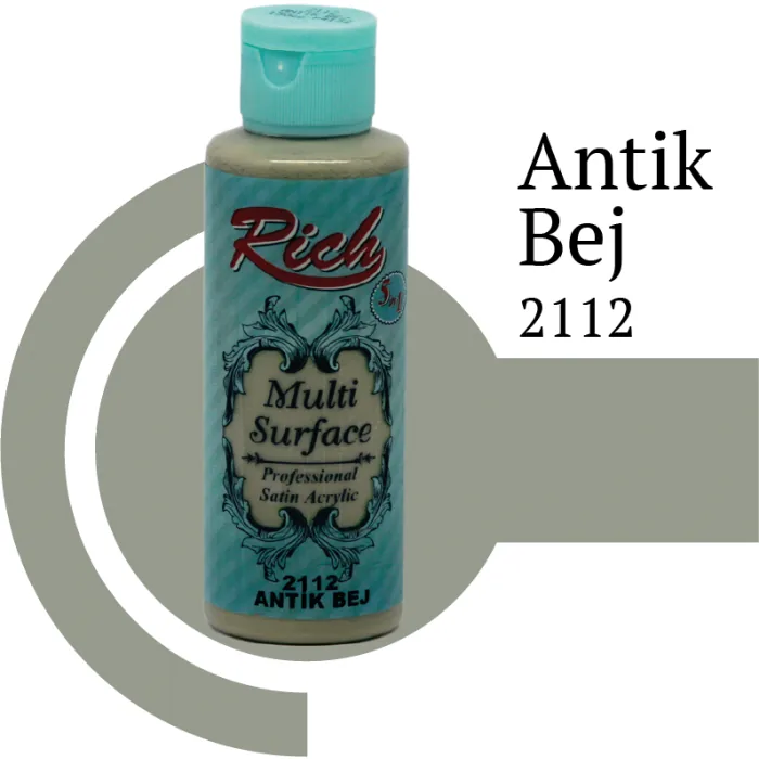 رنگ مولتی سرفیس ریچ بژ آنتیک (Antique Beige) کد 2112 حجم 120 میلی‌لیتر