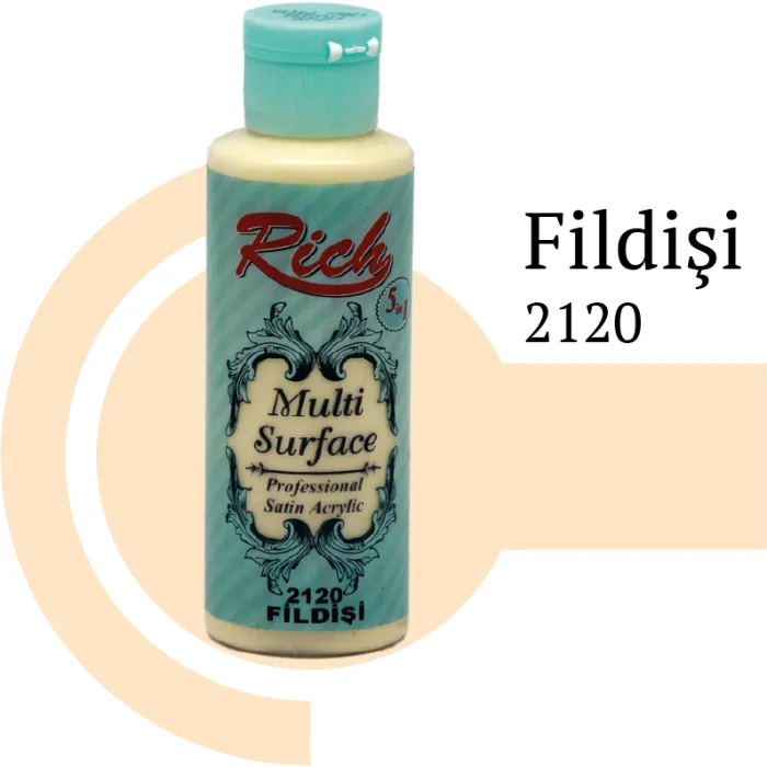رنگ مولتی سرفیس ریچ عاجی (Ivory) کد 2120 حجم 120 میلی‌لیتر