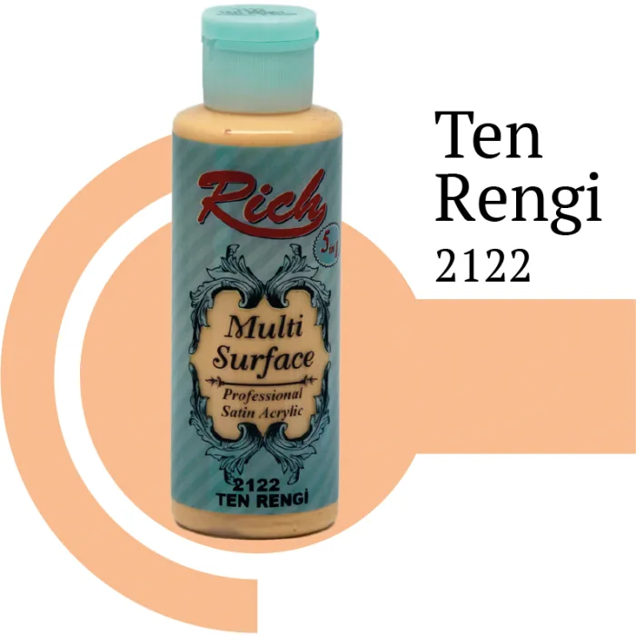 رنگ مولتی سرفیس ریچ رنگ پوست (skin tone) کد 2122 حجم 120 میلی‌لیتر