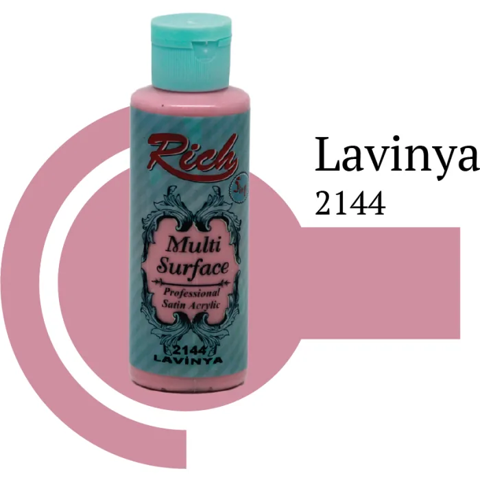 رنگ مولتی سرفیس ریچ لاوینا (lavina) کد 2144 حجم 120 میلی‌لیتر