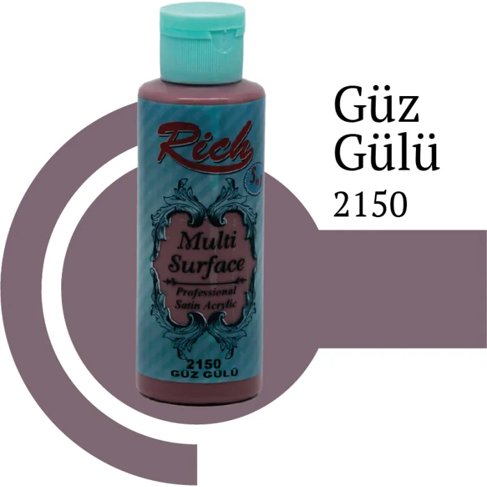 رنگ مولتی سرفیس ریچ رز پاییزی (autumn rose) کد 2150 حجم 120 میلی‌لیتر