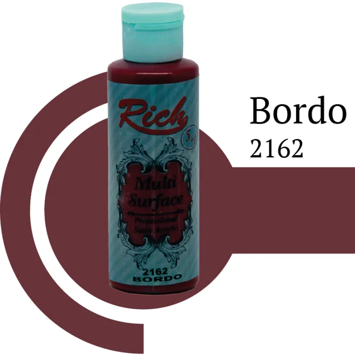 رنگ مولتی سرفیس ریچ شرابی (burgundy) کد 2162 حجم 120 میلی‌لیتر