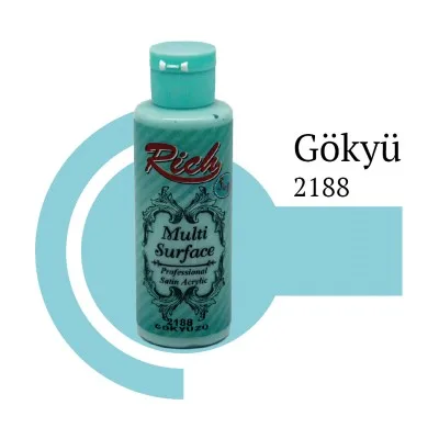 رنگ مولتی سرفیس ریچ آبی آسمانی (sky blue) کد 2188 حجم 120 میلی‌لیتر