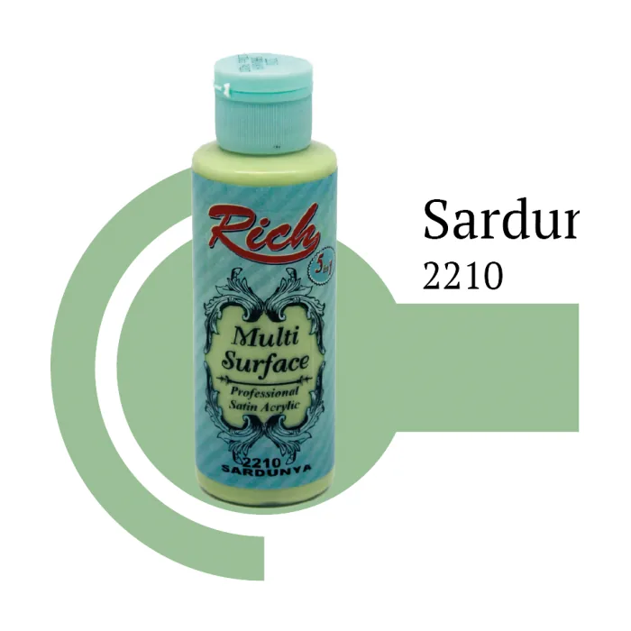 رنگ مولتی سرفیس ریچ شمعدانی (geranium) کد 2210 حجم 120 میلی‌لیتر