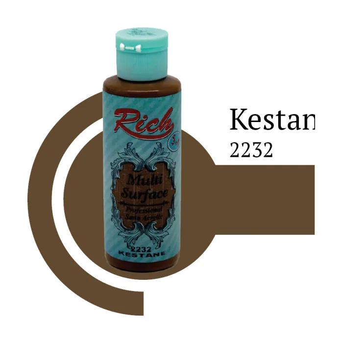 رنگ مولتی سرفیس ریچ شاه‌بلوطی (chestnut) کد 2232 حجم 120 میلی‌لیتر