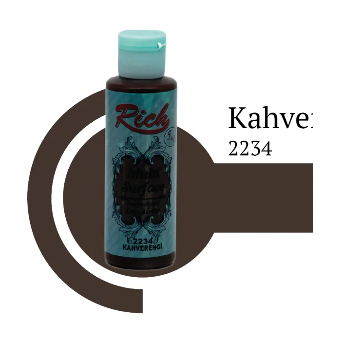 رنگ مولتی سرفیس ریچ قهوه‌ای (brown) کد 2234 حجم 120 میلی‌لیتر