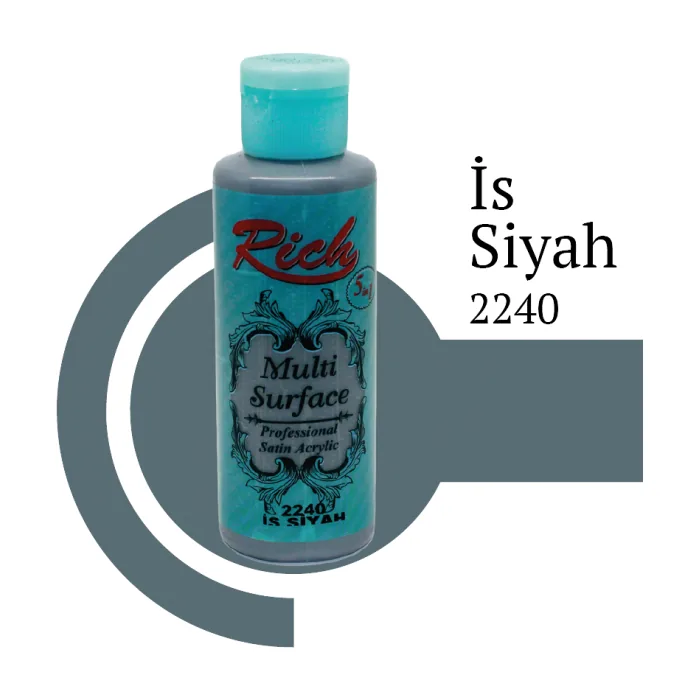 رنگ مولتی سرفیس ریچ مشکی (os black) کد 2240 حجم 120 میلی‌لیتر
