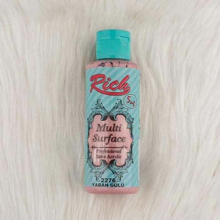 رنگ مولتی سرفیس ریچ رز وحشی (wild rose) کد 2276 حجم 120 میلی‌لیتر