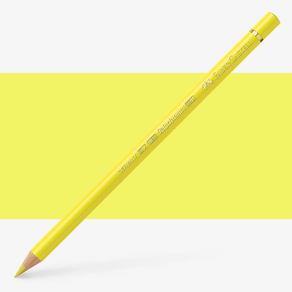 مداد پلی کروم فابر کستل رنگ زرد روشن شفاف (Light yellow glaze) کد 104