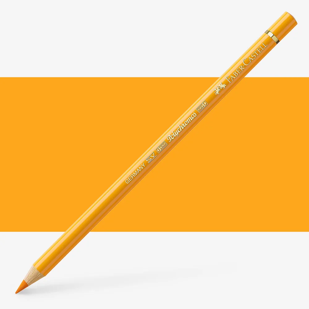 مداد پلی کروم فابر کستل رنگ زرد کروم تیره (Dark chrome yellow) کد 109