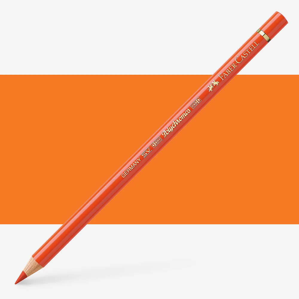 مداد پلی کروم فابر کستل رنگ نارنجی کادمیوم تیره (Dark cadmium orange) کد 115