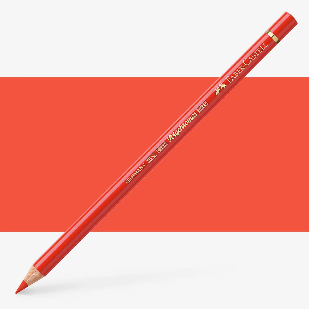 مداد پلی کروم فابر کستل رنگ قرمز کادمیوم روشن (Light cadmium red) کد 117