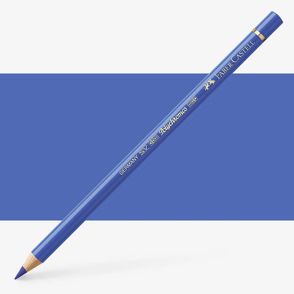 مداد پلی کروم فابر کستل رنگ آبی اولترامارین (Ultramarine) کد 120
