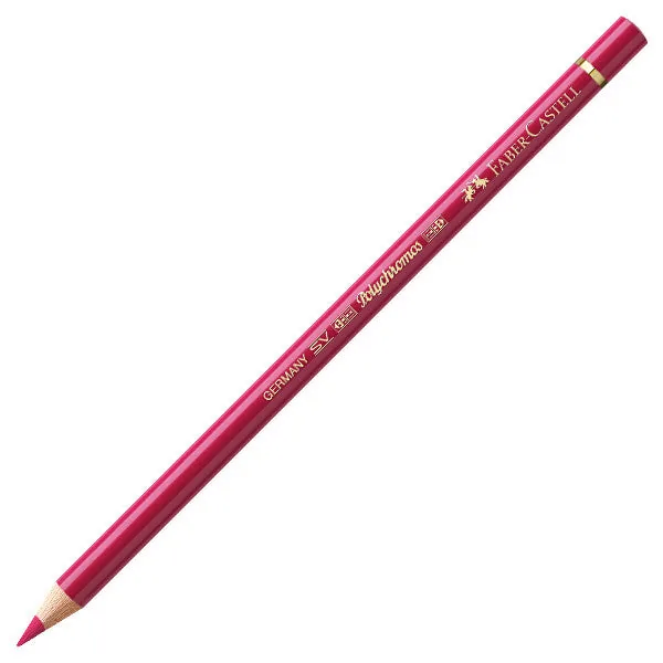 مداد پلی کروم فابر کستل رنگ کارمین صورتی (Pink carmine) کد 127