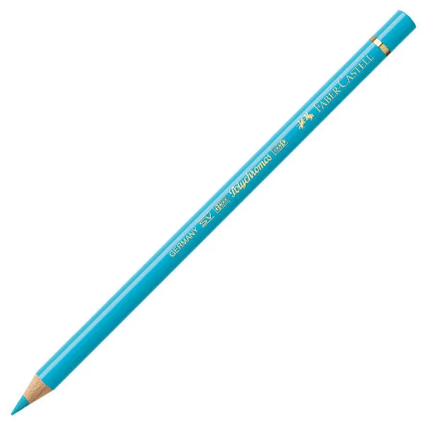 مداد پلی کروم فابر کستل رنگ فیروزه‌ای کبالت روشن (Light cobalt turquoise) کد 154