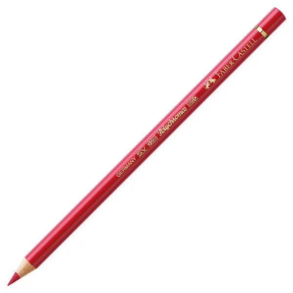 مداد پلی کروم فابر کستل رنگ قرمز اسکارلت عمیق (Deep scarlet red) کد 219