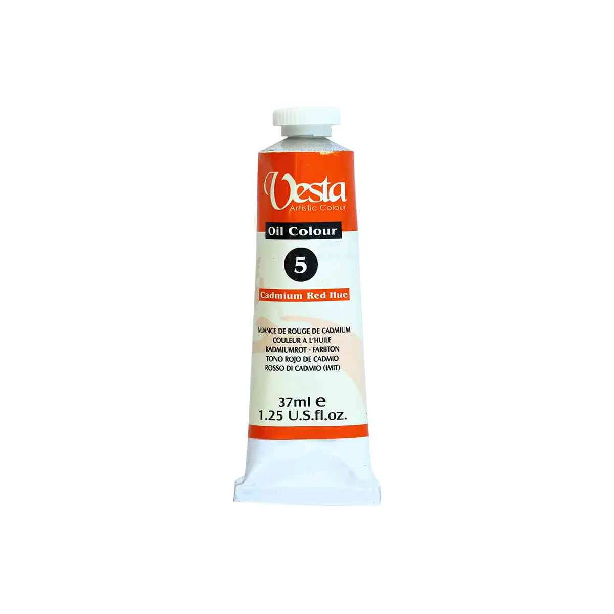 رنگ روغن 37 میل وستا رنگ قرمز کادمیوم Cadmium Red Hue 5