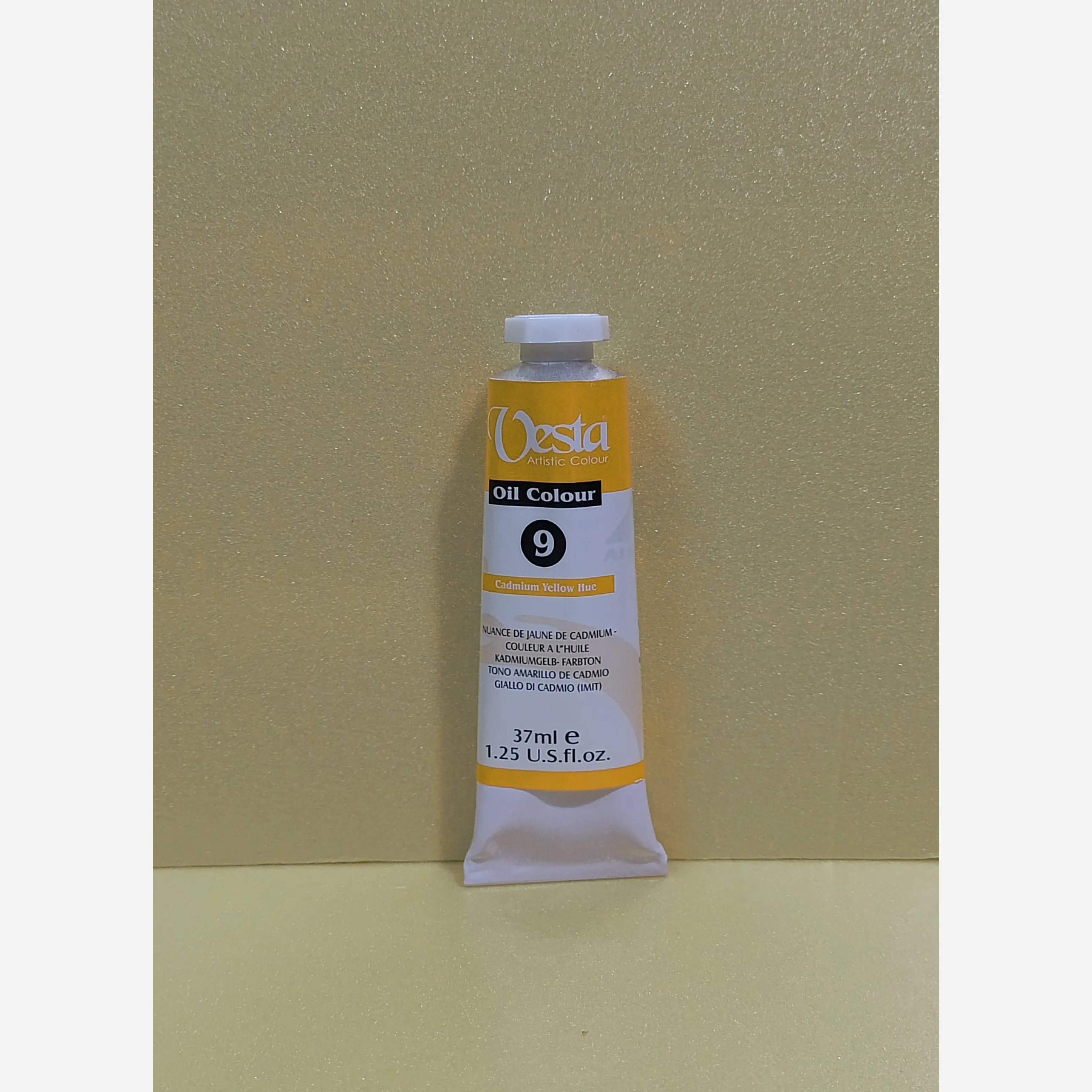 رنگ روغن 37 میل وستا رنگ زرد کادمیوم Cadmium Yellow Hue 9