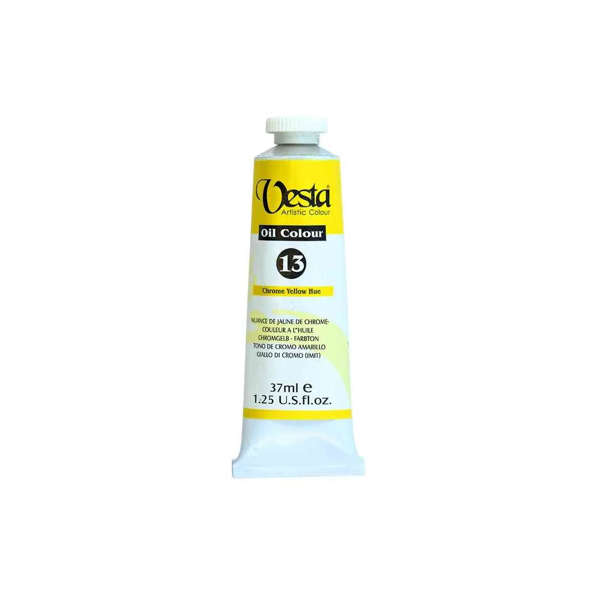 رنگ روغن 37 میل وستا رنگ زرد کروم Chrome Yellow Hue 13