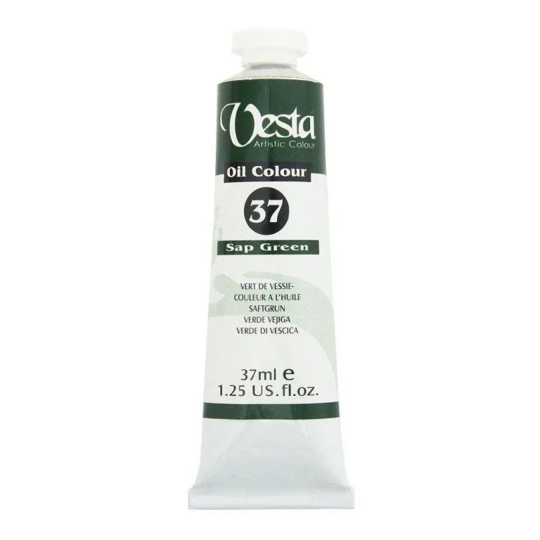 رنگ روغن 37 میل وستا رنگ سپ گرین Sap Green 37