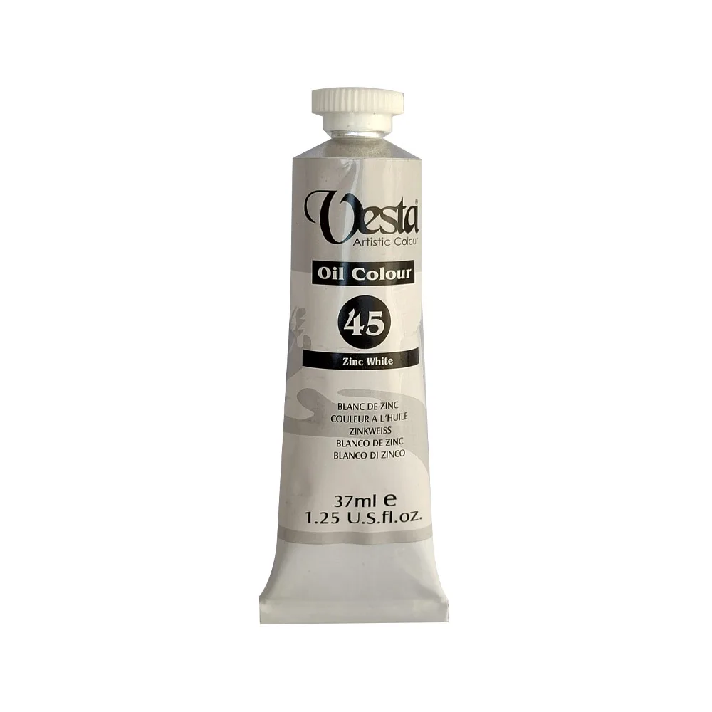 رنگ روغن 37 میل وستا رنگ سفید زینک Zinc White 45