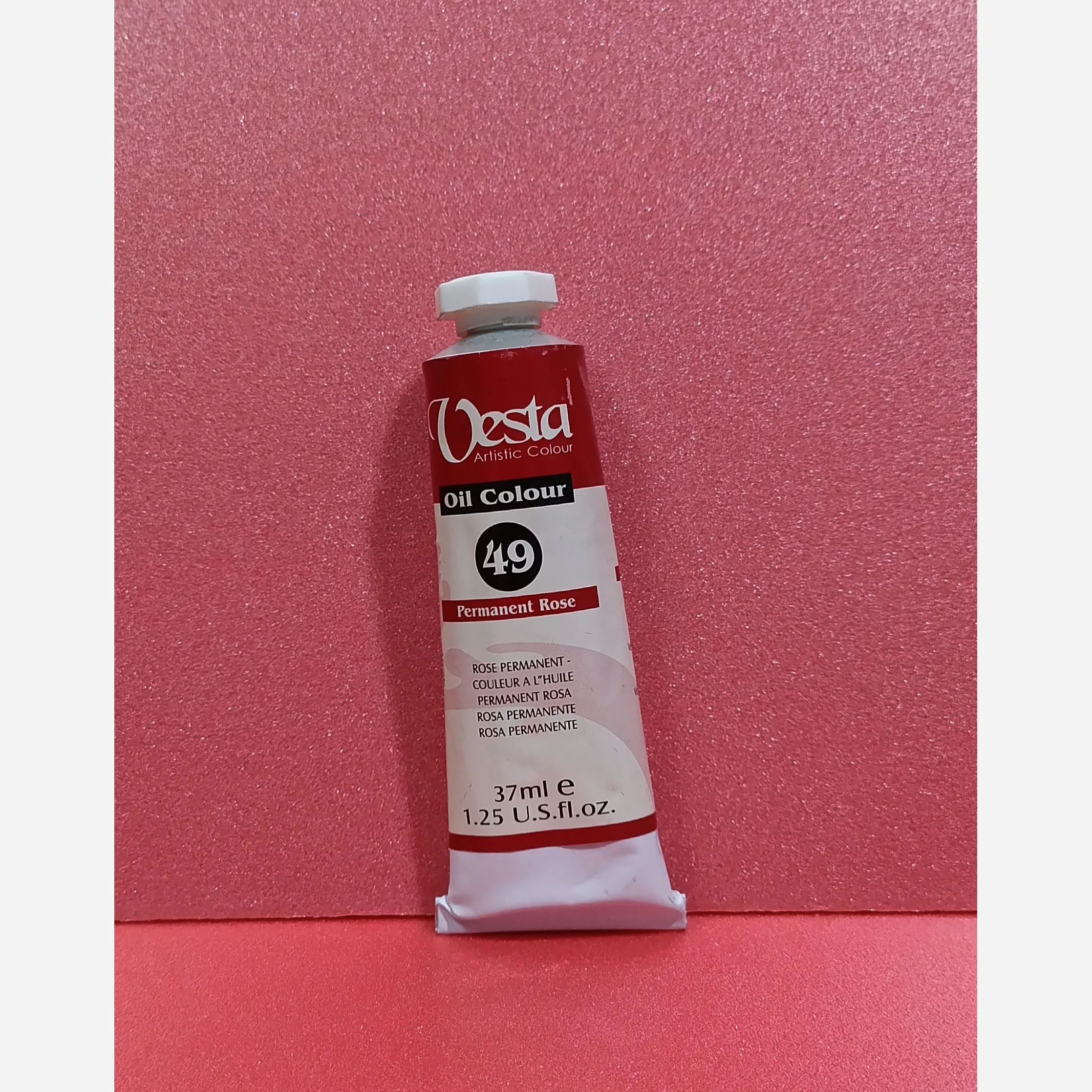 رنگ روغن 37 میل وستا رنگ رز دائمی Permanent Rose 49