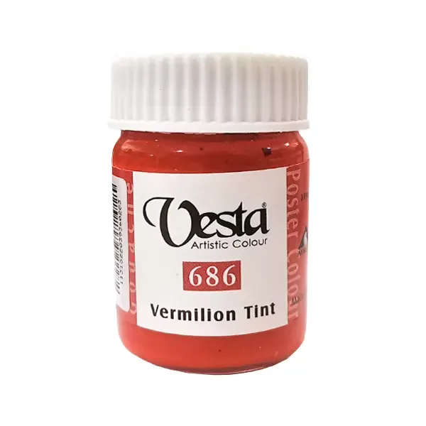 گواش 30 میل وستا رنگ قرمز ورمیلیون Vermilion Tint کد 686
