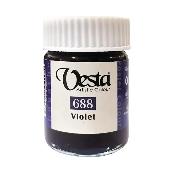 گواش 30 میل وستا رنگ بنفش Violet کد 688