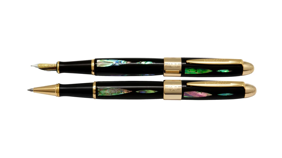 جفتی خودنویس و روان نویس ایپلمات 2000 صدفی با نوک خودنویس طلای 14 عیار
