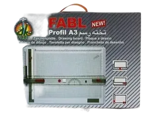 تخته رسم ثابت فابل با گونیا، هد و پایه مدل First class