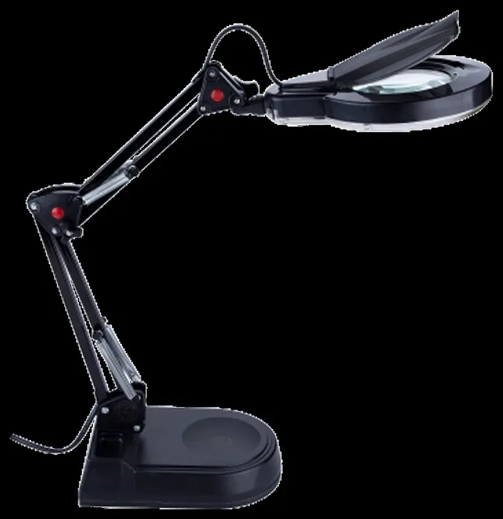 چراغ مطالعه کریم زاده مدل مهندسی رومیزی ذره‌بینی LED (۱۹ لامپ) کد 211 — تصویر 2
