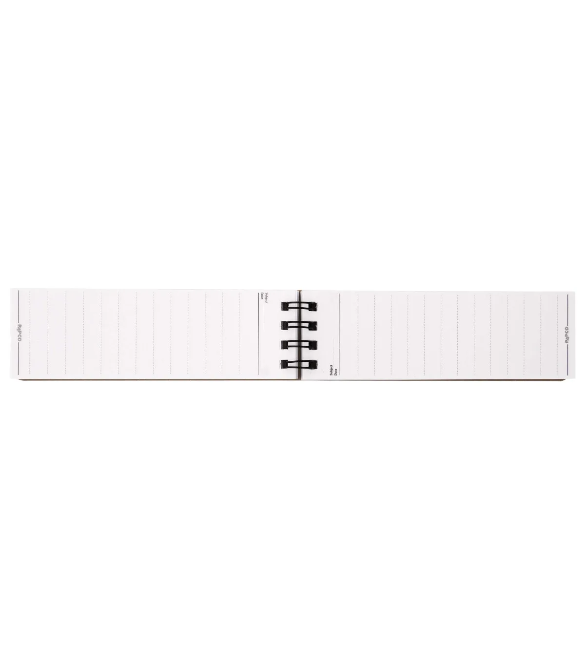 دفتر یادداشت یک خط جلد PP فنر دوبل از بالا 100 برگ – 13/2 × 4 cm الوان پاپکو