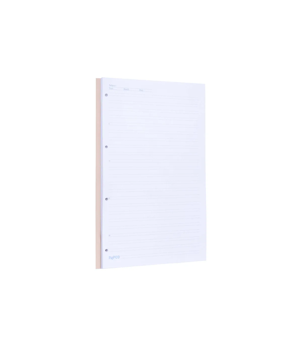کاغذ کلاسور دو خط 50 برگ - 19/8 × 29/7 cm سفید پاپکو