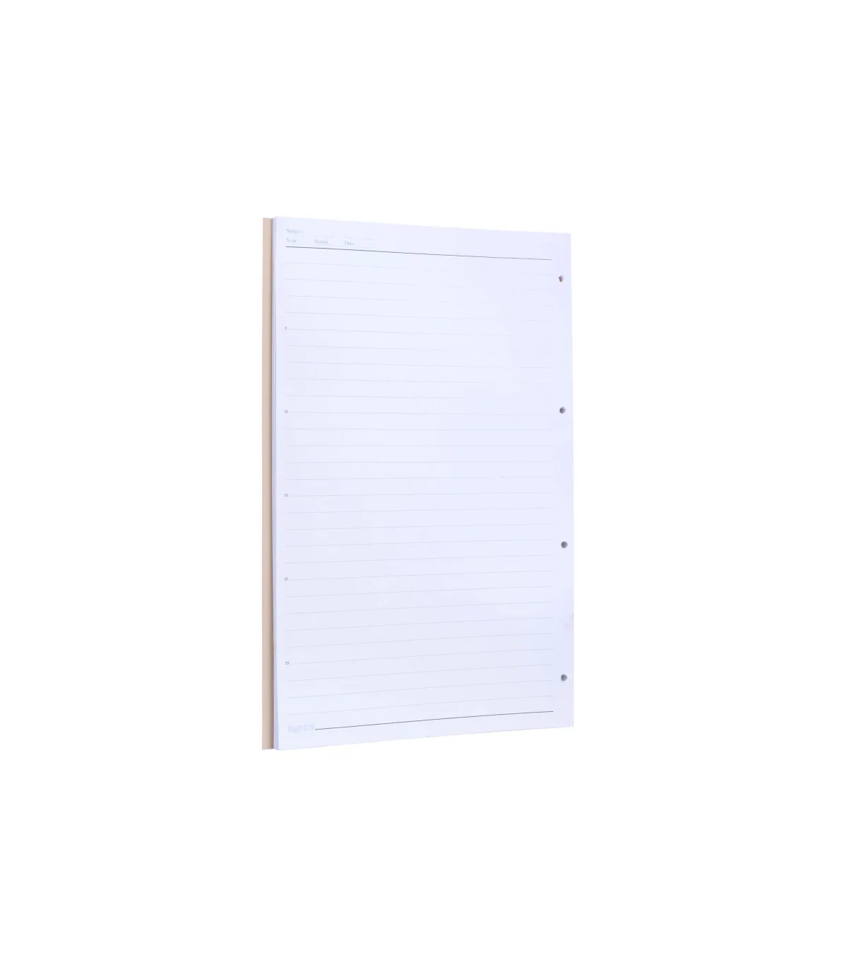 کاغذ کلاسور یک خط 50 برگ - 19/8 × 29/7 cm سفید پاپکو