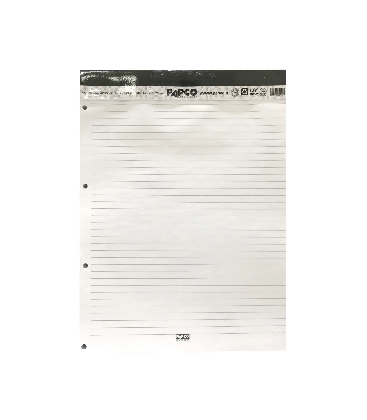 کاغذ یادداشت یک خط مدیریتی 60 برگ - 20.8 × 28.4 cm پاپکو