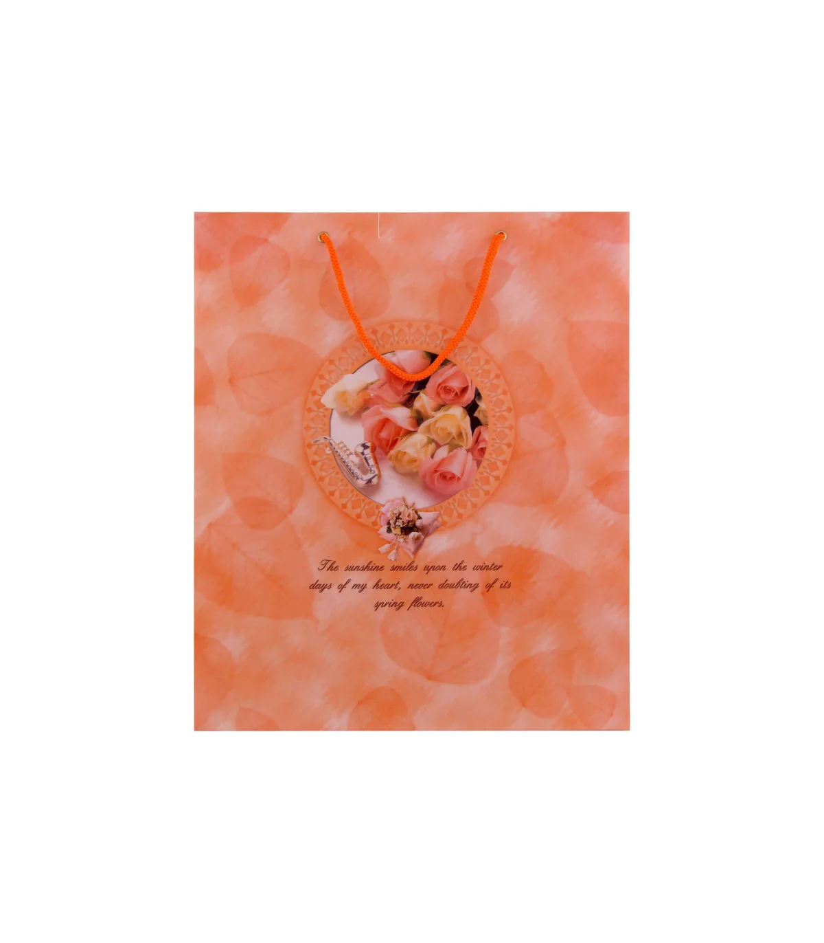 ساک دستی PP طرح دار بزرگ عمودی – 41 × 34/5 cm عطف 10 متنوع پاپکو